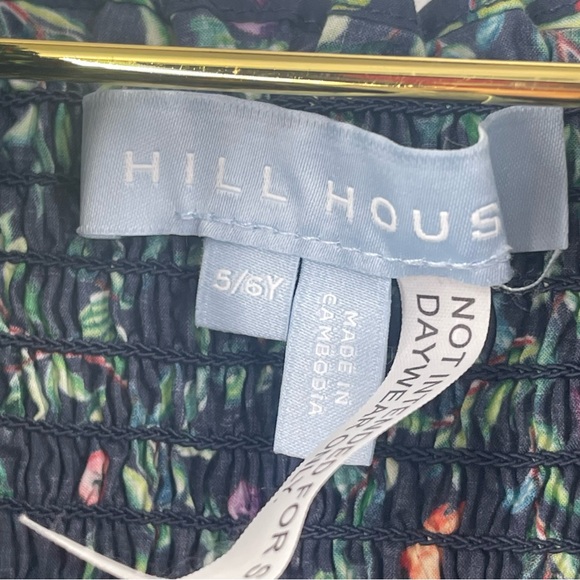 hill house tiny nap dress emerald space floral SZ 5-6 Y 5/6Y - Picture 5 of 6